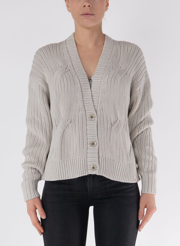 CARDIGAN CON BOTTONI, PDH AVORIO, large