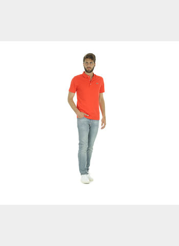 POLO SPORT DI TAGLIO REGOLARE IN MAGLIA ULTRALEGGERA , CAD ORANGE, small