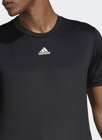 MAGLIA AEROREADY HIIT CON 3 STRISCE POSTERIORI, BLKLIME, small