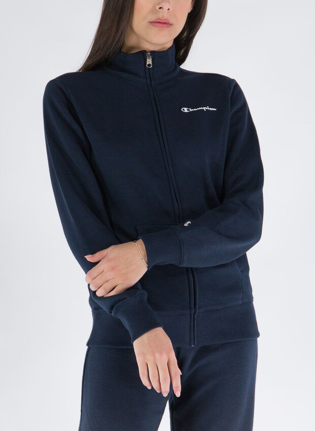 FELPA AC FULL ZIP MICRO LOGO, BS501 NVY, large