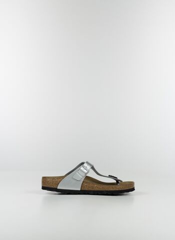 CIABATTA GIZEH BIRKO-FLOR, SILVER, small