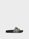 CIABATTA ADILETTE SHOWER LOGO RAGAZZA, - BLKLEOPARD, thumb