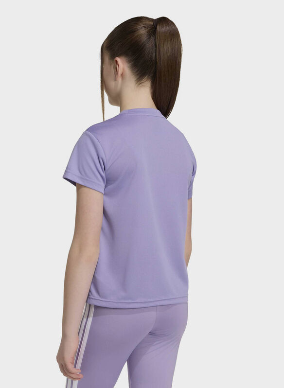 T-SHIRT AEROREADY RAGAZZA, - PURPLE, medium