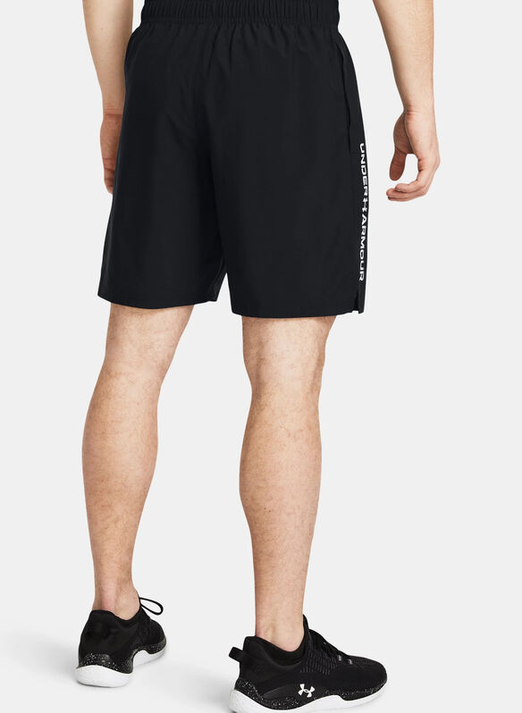 SHORTS WOVEN WORDMARK, 0001 BLK, medium