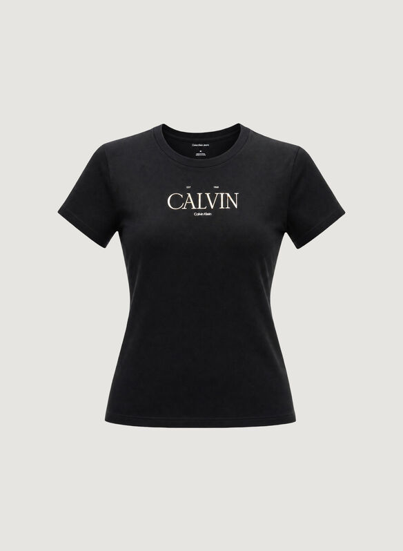 T-SHIRT LOGO CLASSIC, UB1 BLK, medium
