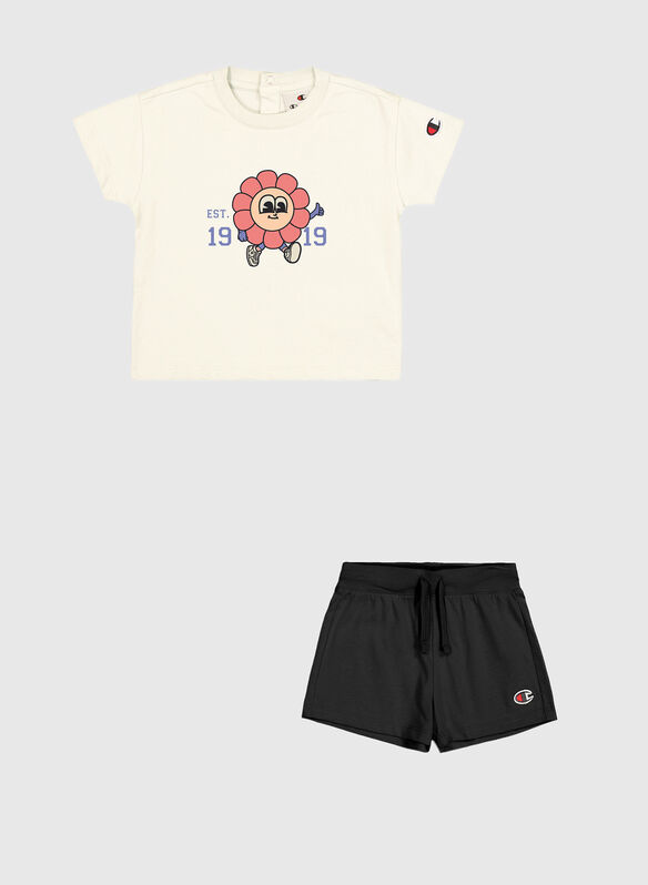 T.SHIRT+SHORT ICONS BIMBA, YS141 PANNABLK, medium