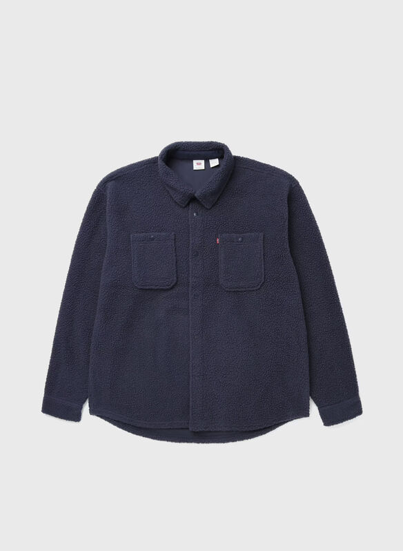 GIACCA SHERPA OVERSHIRT, 0000 NVY, medium