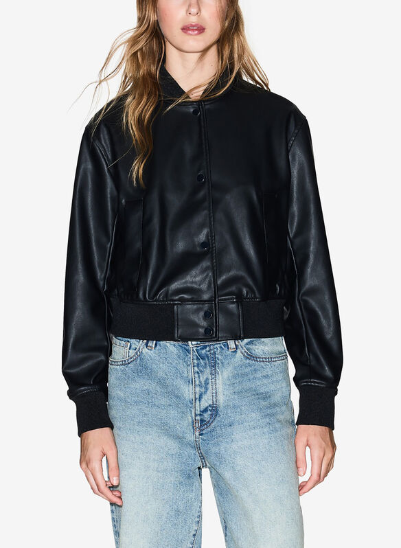 GIUBBOTTO ECOPELLE, UC001 BLK, medium