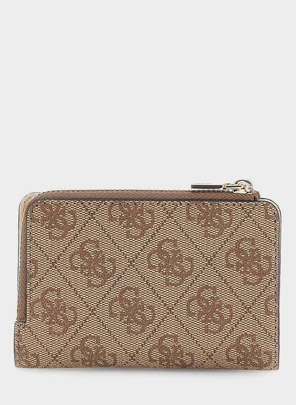 PORTAFOGLIO LAUREL 4G LOGO, LTL LATTE, medium