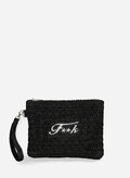 POCHETTE RAFIA, BK BLK, thumb