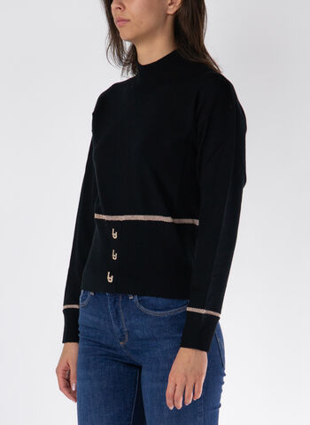 MAGLIONE DOLCEVITA CON LOGO, A4268 BLK, small