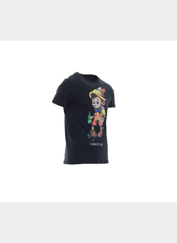 T-SHIRT PINOCCHIO UOMO, NERO, small