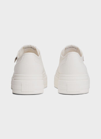 SCARPA IN TELA CON SUOLA ALTA E CHARM, YBL WHT, small
