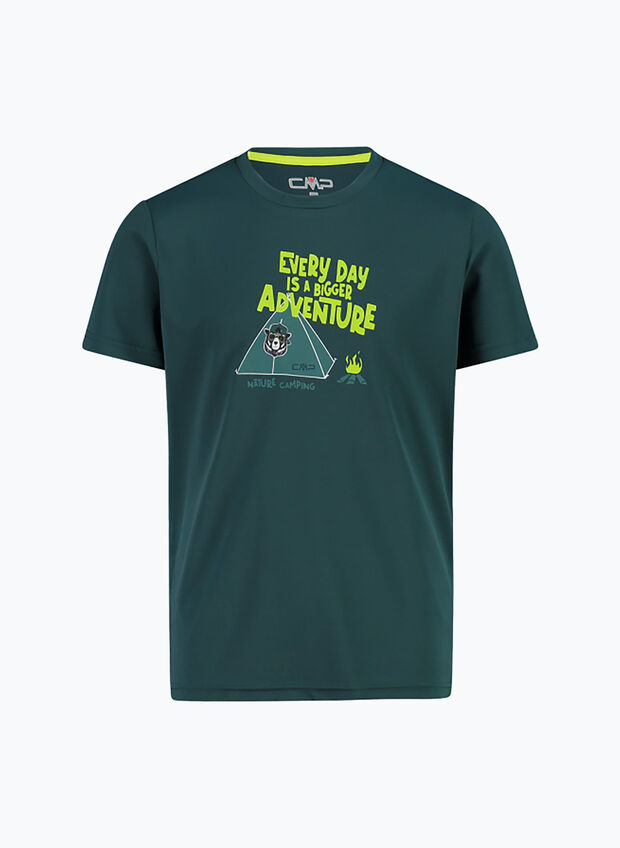 MAGLIA A MANICA CORTA FAST DRY CON STAMPA RAGAZZO, E958 ALPINE, large