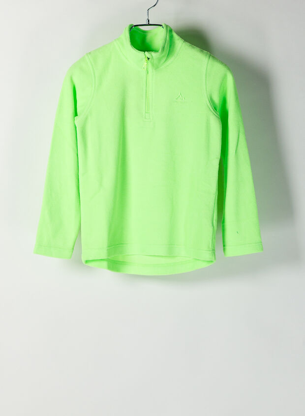 FELPA AMARILLO IN PILE 1/2 ZIP JUNIOR, , large