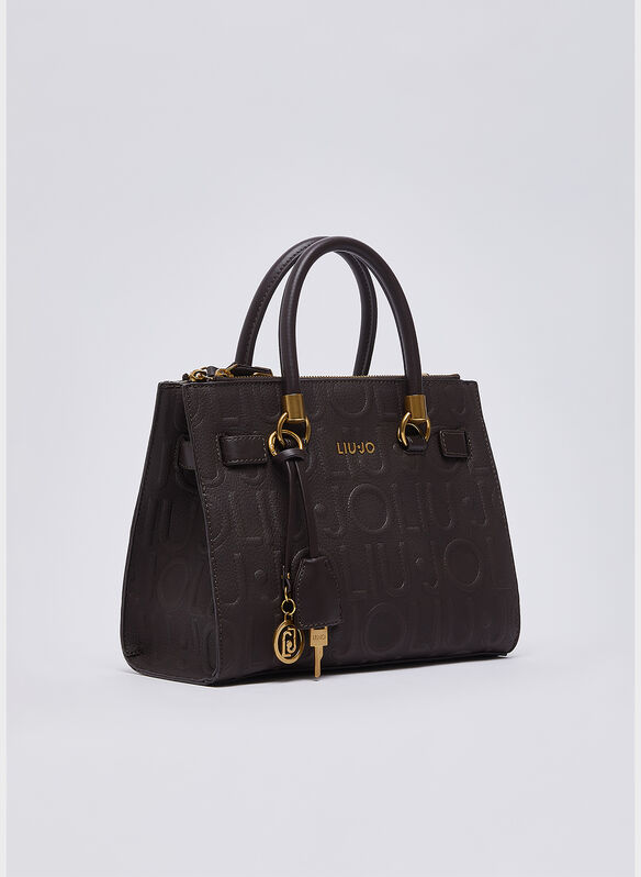BORSA TOTE MEDIA LOGATA, 91419 MORO, medium