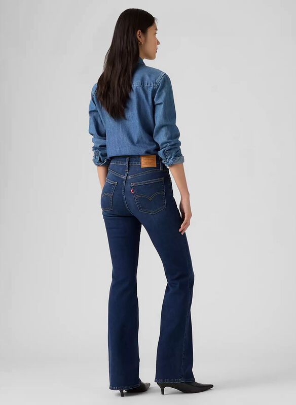 JEANS FLARE VITA ALTA SCURO, 0202 SCURO, medium