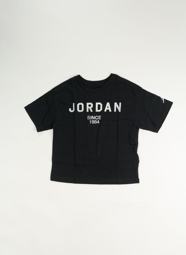 T-SHIRT JORDAN RAGAZZA, 023 BLK, large