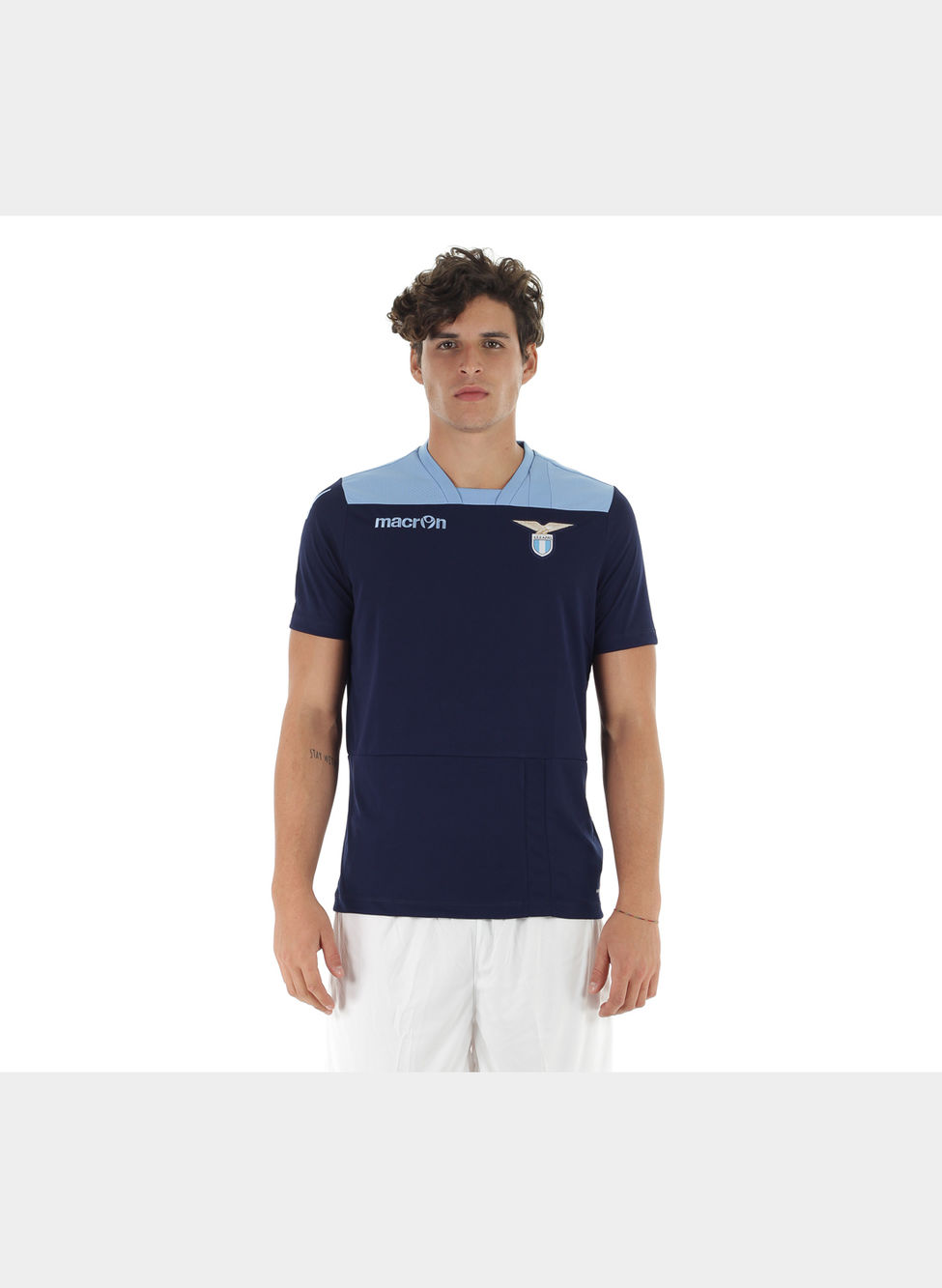 MACRON MAGLIA ALLENAMENTO S.S. LAZIO NAVY 2016/17 | Sport85