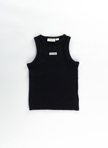 CANOTTA RIB RAGAZZA, BEH BLK, small