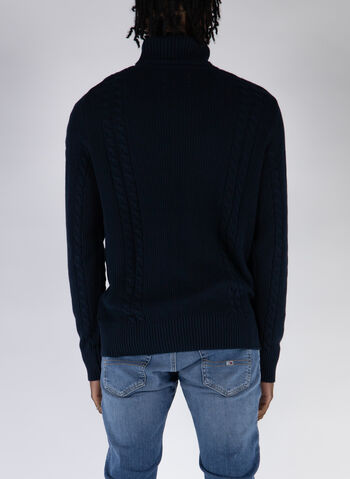 MAGLIONE COLLO ALTO GRID, NAVY BLAZER, small