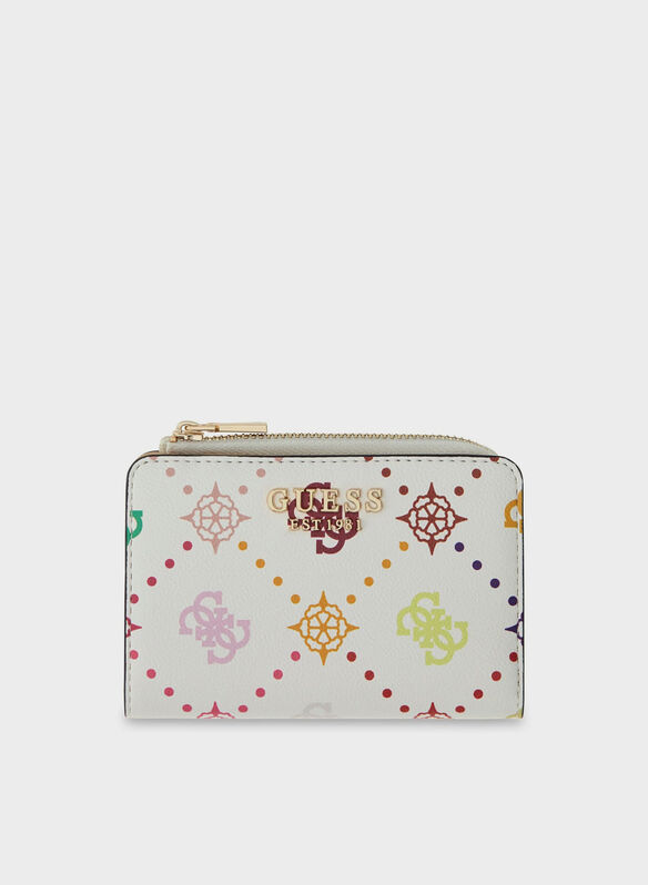 PORTAFOGLIO EMELIE 4G LOGO, MUO WHT MULTI, medium