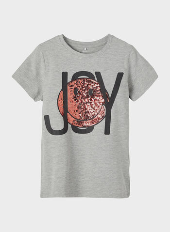 T-SHIRT HAPPY RAGAZZA, GREY, small