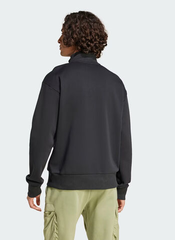 FELPA HALF-ZIP CITY ESCAPE FLEECE, BLK, small