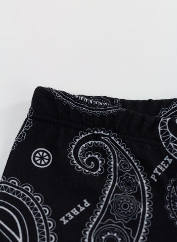 LEGGINGS PAISLEY FANTASIA RAGAZZA, 110BLKFANT, small