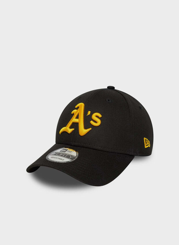 CAPPELLO OAKLAND ATHLETICS MLB SIDE PATCH 9FORTY UNISEX, BLK, large