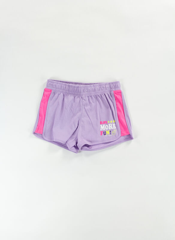 SHORTS HAVE MORE FUN RAGAZZA, VS022 LILLA, medium
