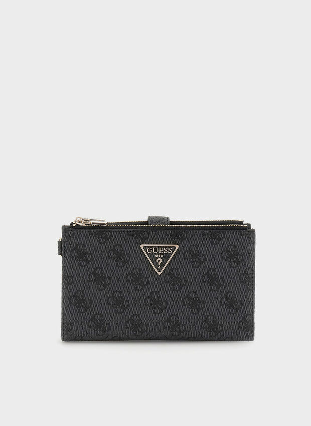 PORTAFOGLIO LAUREL SIGLATO, CLO BLK, large