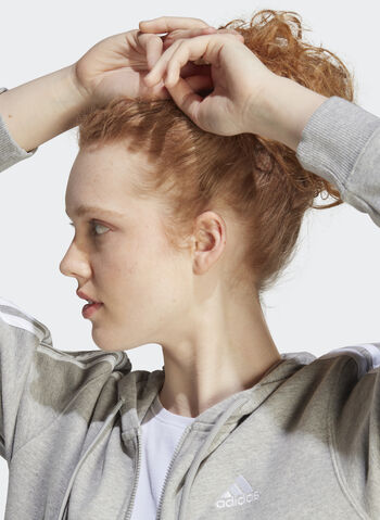 FELPA 3 STRIPES FULL ZIP FRENCH TERRY, GREY, small