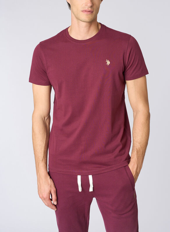T-SHIRT MICRO LOGO, 159 BORDEAUX, medium
