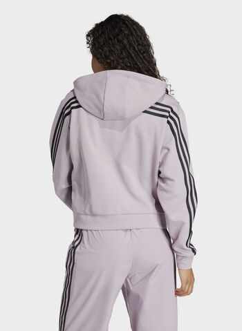 FELPA FULL ZIP 3 STRIPES, ROSE, small