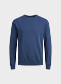 MAGLIONE GIROCOLLO BASIC ESSENTIAL, ENSIGN BLUE AVIO, thumb