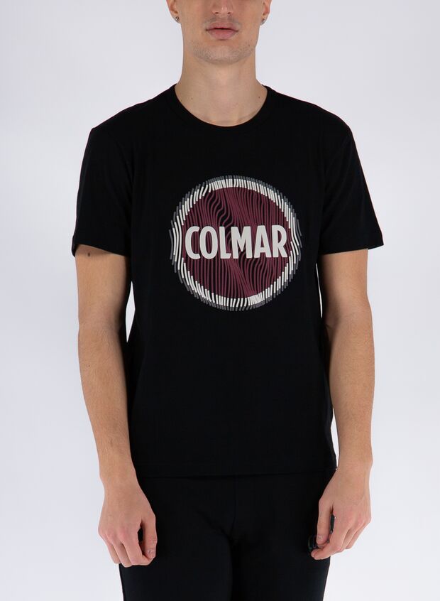 T-SHIRT CON STAMPA, 99BLK, large