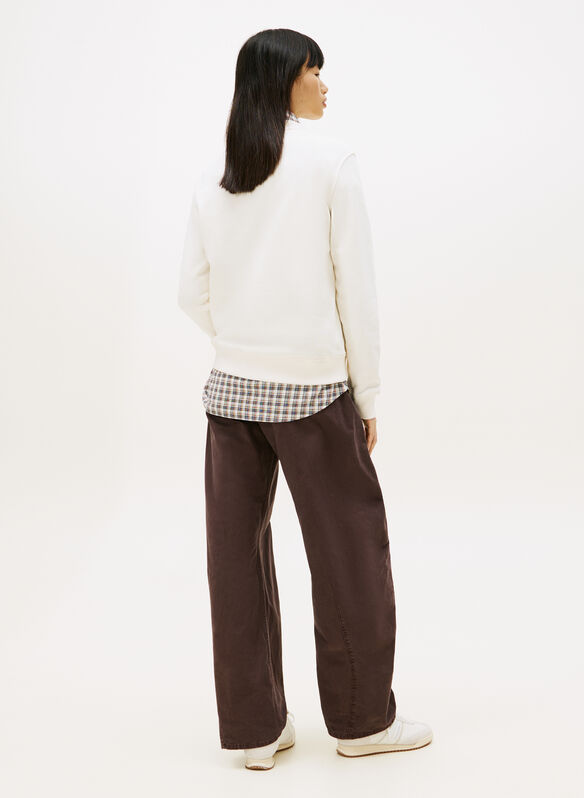 FELPA CON BANDIERA TOMMY, 0K9 PANNA, medium