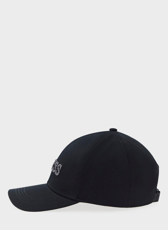 CAPPELLO LOGO STRASS, BLK, medium