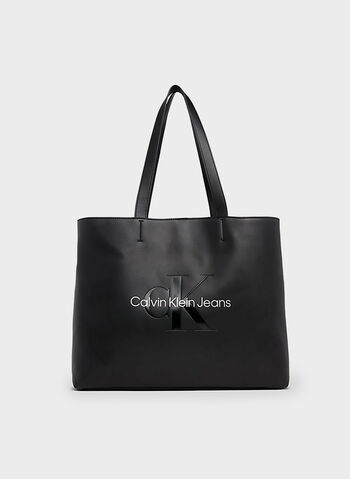 BORSA SHOPPER LOGO, 0GL BLK, small