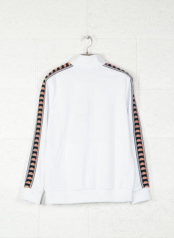 FELPA HERITAGE BANDA FULL ZIP POLY, BIANCO, small