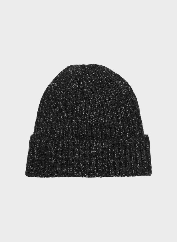 CAPPELLO IN MAGLIA THINA, BLACK, large