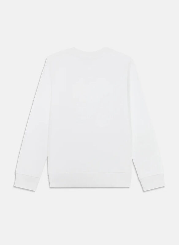 FELPA GIROCOLLO GRAPHIC LOGO RAGAZZO, YAF WHT, medium