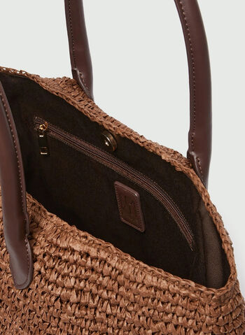 BORSA BALIA RAFIA, 001 CUOIO, small