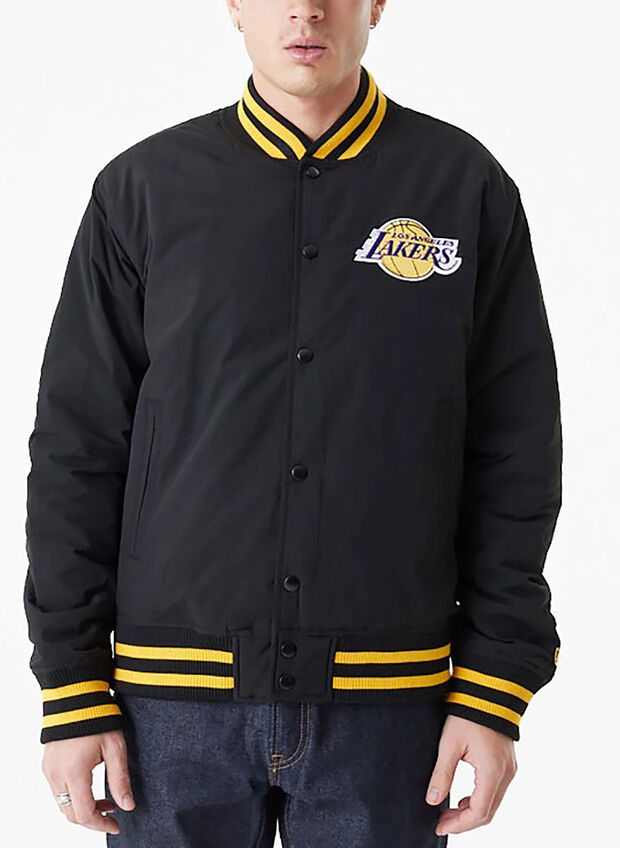 GIUBBOTTO BOMBER LOS ANGELES LAKERS, BLK, large