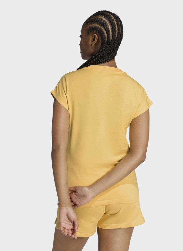 T-SHIRT LINEAR LOGO, - YELLOW, medium
