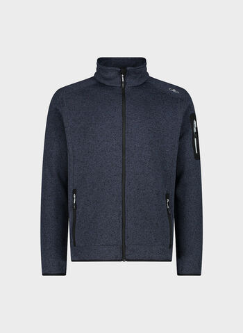 FELPA IN PILE IN KNIT-TECH M&Eacute;LANGE, ANTRACITE, small