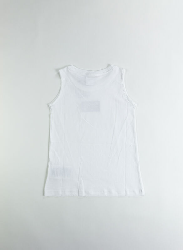 CANOTTA LOGO DA RAGAZZA, WW001WHT, medium