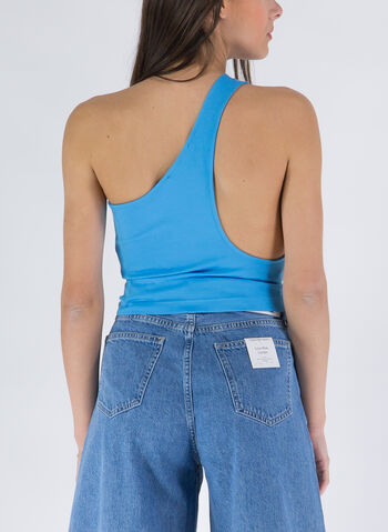 TOP MONOSPALLA IN JERSEY MILANO, CY0 TURCHESE, small