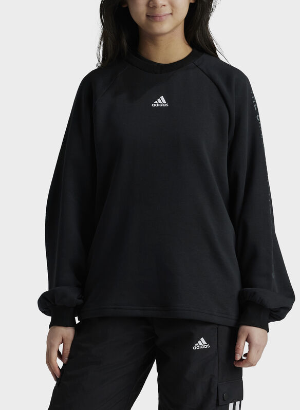 FELPA STREET JAM RAGAZZA, BLK, medium